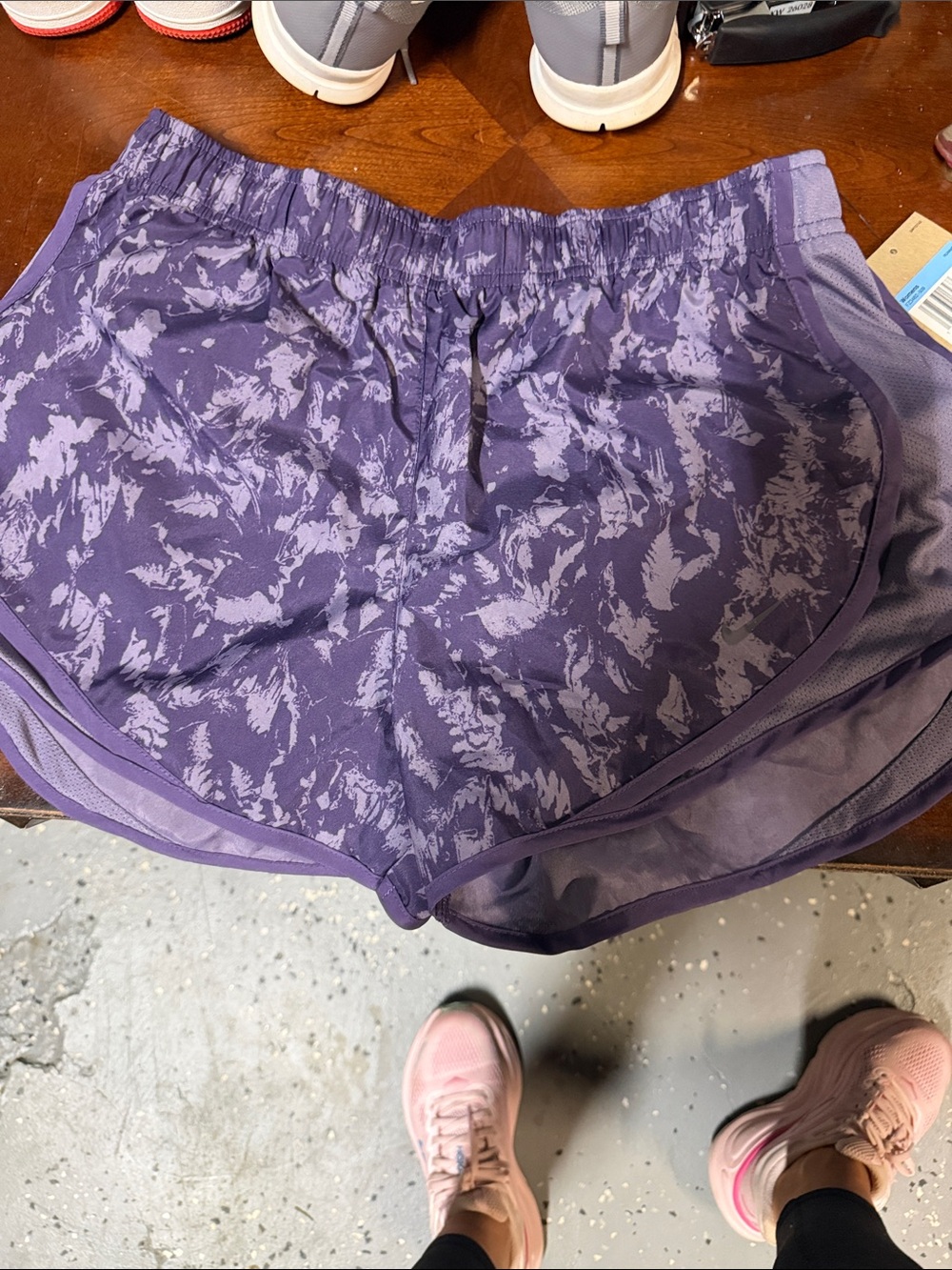 Women's Purple Printed Sleep/Active Shorts